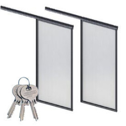 Porte double coulissante pour serre de jardin BloomCabin