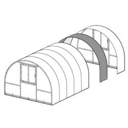 Extension 2m pour Serres Polycarbonate 6mm - Klasika Easy