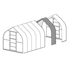 Extension 2m pour Serres Polycarbonate 6mm - Klasika Standart