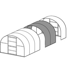 Module d'extension 2m pour serres polycarbonate 4mm - Baltic LT
