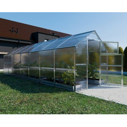 Serre de jardin 235x700cm en acier et polycarbonate - Klasika