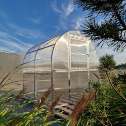 Serre de jardin 200x200cm en acier et polycarbonate - Klasika