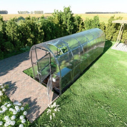 Serre de jardin 200x600cm Slim - Acier & Polycarbonate