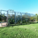 Serre de jardin 200x600cm Slim - Acier galvanisé & polycarbonate