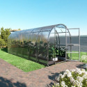 Serre de jardin 200x600cm Slim - Acier galvanisé & polycarbonate
