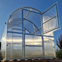 Serre de jardin 200x600cm Slim - Acier galvanisé & polycarbonate