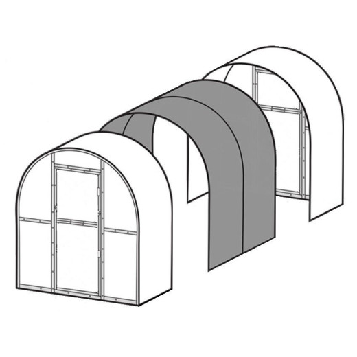Extension 2m pour Serres Polycarbonate 6mm Slim - Klasika