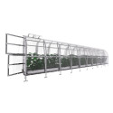 Serre de jardin Slim 200x1000cm en acier et polycarbonate