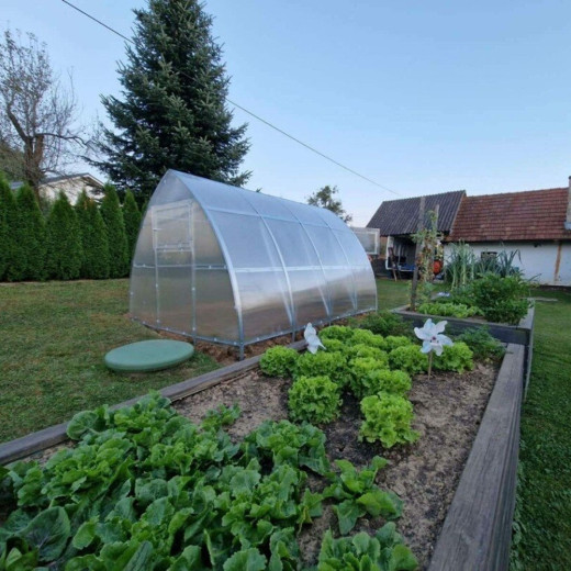 Serre de jardin Arrow 300x400cm en acier et polycarbonate