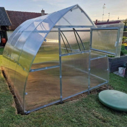 Serre de jardin 300x600cm Arrow - Acier galvanisé & polycarbonate