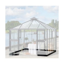 Embase pour un montage parfait de la serre Oase 8,8m² Juliana