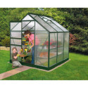 Serre de jardin en alu vert et polycarbonate 6mm - Venus 3800 - Vitavia