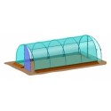 Bâche pignon porte pour serres tunnel 3x3m et 3x6m porte pivotante - RICHEL