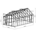 Serre autoportante en verre securit 4mm Prima 300x484cm Green Protect