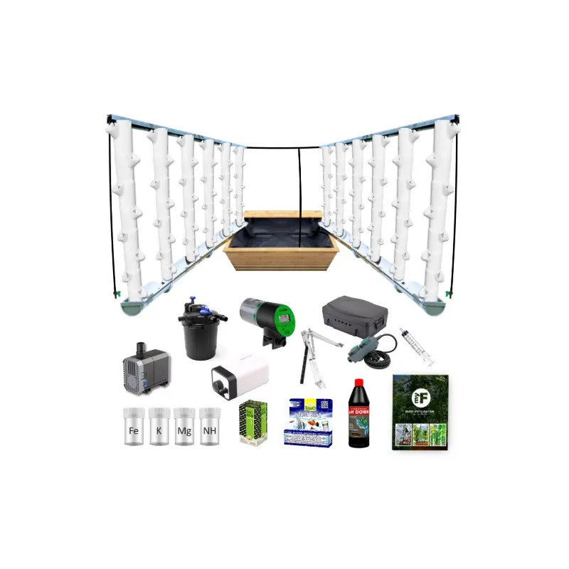 Kit aquaponique Deluxe MyFarm avec modules empilables, production bio