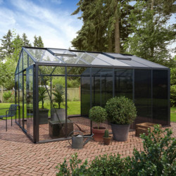 Serre de jardin 14,29m² Classique avec cloison 2 colonnes - BloomCabin