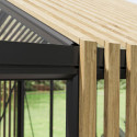 Serre en alu, bois et verre solaire 14,29m² Classique - BloomCabin