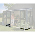 Embase laquée noire pour serre Veranda de 4,4m² - Juliana