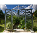 Serre de jardin 249x406cm 10,11m² en verre cathédrale 4mm VARIANT - Limes