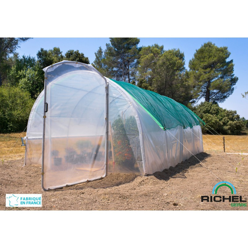 Voile d'ombrage 50% L.1,5m - laize de 4m pour serres tunnel - RICHEL