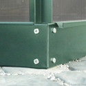 Embase H.6cm en acier vert pour les serres de jardin 11,5m² - Vitavia