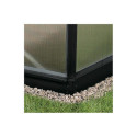 Embase H.6cm en acier noir pour les serres de jardin 8,3m² - Vitavia