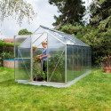 Serre Triton 7,5m² en aluminium et panneaux de polycarbonate 4mm - Vitavia
