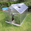 Serre Triton 7,5m² en aluminium et panneaux de polycarbonate 6mm - Vitavia
